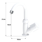 Torneira Para Lavatório Bica Móvel Branca | Valeplast